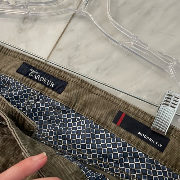 Atelier Gardeur, brown textured trouser jeans, size probably 36x30, straight leg - Picture 7 of 7